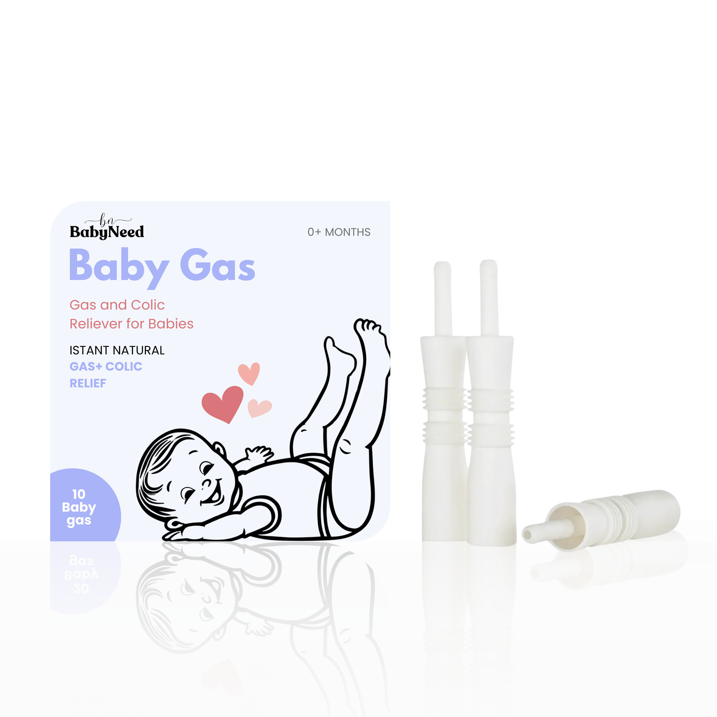 The BabyGas, Gas and Colic Reliever for Babies by BabyNeed (10 Tubes)